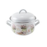 Perfect Home Zománcozott lábas 16 cm+fedő Levendula (14223)