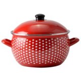 Perfect Home Zománcozott lábas 16 cm,  fedővel (72080)