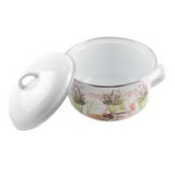 Perfect Home zománcozott lábas 20 cm+fedő Levendula (13468)