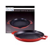 Perfect Home zománcozott öntöttvas grill szeletsütő 31cm csőrös (28117)