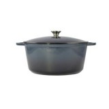 Perfect Home Zománcozott öntöttvas lábas 34 cm, 10 literes Acélkék (28360)