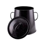 Perfect Home zománcozott zsírosbödön 30 literes, fekete (10460)