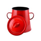 Perfect Home zománcozott zsírosbödön 5 literes, piros (10427)