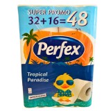 Perfex toalettpapír tropical paradise 3 rétegű 110lap 48 tekercs