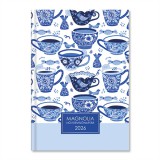 Period Magnólia Coffeetime 2026 B6 napi beosztású női tervező határidőnapló