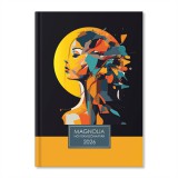 Period Magnólia Face 2026 B6 napi beosztású női tervező határidőnapló