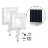 PERLA Napelemes LED reflektor 2 db, 6 SMD LED, egyenként 20 lumen, IP44