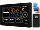 PERLA Okos időjárás állomás kültéri érzékelővel, színes kijelzővel 5 napos időjárási trend követés