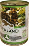 Pet's Land Pet s Land Cat Konzerv Vadashús répával 415g