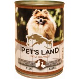 Pet's Land Pet s Land Dog Konzerv Baromfi 415g