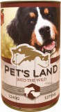 Pet's Land Pet s Land Dog Konzerv Marhamáj-Bárányhús almával 1240g