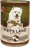 Pet's Land Pet s Land Dog Konzerv Marhamáj-Bárányhús almával 415g