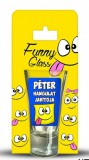 Péter pálinkás pohár