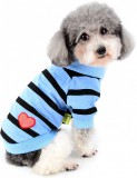 PetGear Kutyaruha - Csíkos kutyapóló, szíves mintával - többféle színben