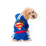 PetGear Kutyaruha - Kezeslábas - Overál - melegítőruha Superman mintával
