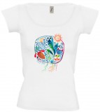 Petissimo Jungle női póló - fehér S-M
