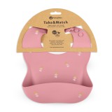 Petite&Mars Szilikon előke, Take&Match, 6 hó+, Rose Princesses