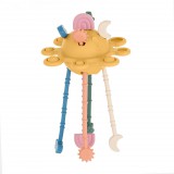 Petite&Mars Szilikon érzékszervi játék, Crazy Planet, Intense Ochre, 10 hó+