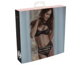 Petite Noir Exclusive - csíkos melltartó szett (fekete)