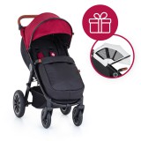 PETITEMARS PETITE&MARS Babakocsi Street+ Air Oak Deep Ruby Complete + nyári napfénytető Street+ Summer Silver