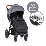 PETITEMARS PETITE&MARS Babakocsi Street+ Air Oak Ultimate Grey Complete+nyári napfénytető Street+ Summer Silver