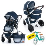 PETITEMARS PETITE&MARS Kočárek kombinovaný 2v1 Grand II Heritage Voda + Odrážedlo Rapid Midnight Green ZDARMA