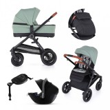 PETITEMARS PETITE&MARS Kombinált babakocsi 4in1 Trails Iron Green