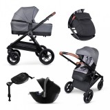 PETITEMARS PETITE&MARS Kombinált babakocsi 4in1 Trails Ultimate Grey