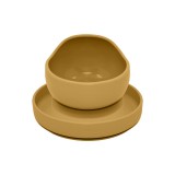 PETITEMARS PETITE&MARS Szilikon 2 részes étkészlet TAKE&MATCH tányér + tál Intense Ochre 6hó+