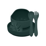 PETITEMARS PETITE&MARS Szilikon étkészlet TAKE&MATCH 4 db Misty Green 6hó+