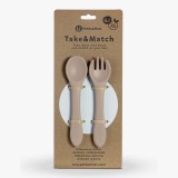 PETITEMARS PETITE&MARS Szilikon evőeszközök TAKE&MATCH Desert Sand 6m+