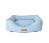 PETSY DONY kutya, macska poliészter fekhely - világoskék-szürke - 55 cm