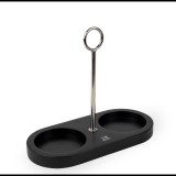 Peugeot 44565 Linea tálca bambusz fekete fogantyúval