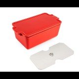 Peugeot 61708 Appolia kerámiatál 20x11 cm pástétomos piros