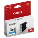 PGI-1500CXL Tintapatron Maxify MB2350 nyomtatókhoz, CANON kék, 12 ml (eredeti)