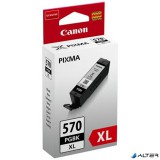 PGI-570BXL Tintapatron Pixma MG5750, 6850, 7750 nyomtatókhoz, CANON, fekete, 22 ml