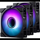 Phanteks M25 Gen2 140mm D-RGB PWM Rendszerhűtő ventilátor 3 db - Fekete (PH-F140M25_G2_DBK01_3P)