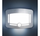 PHENOM Irányfény - mozgásérzékelővel, fényszenzorral - 4 x AA - szálcsiszolt ezüst