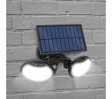 PHENOM Mozgásérzékelős szolár reflektor - forgatható fejjel - 2 COB LED