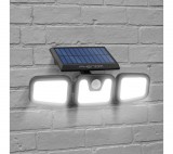 PHENOM Mozgásérzékelős szolár reflektor - karos, forgatható - 3 COB LED