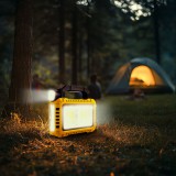 PHENOM Multifunkciós kézi lámpa - szolár panel, USB-C - 6 világítási mód, 8 LED, 3600 mAh