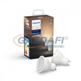 PHILIPS 929001953303 HueAmbiance fényforrás 2db 5.5W GU10 2200 - 6500K 350lm GU10 230V 15000h A IP20 bluetooth