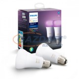 PHILIPS 929002216803 HueWCA fényforrás 9W A60 E27 2db RGB 2000 - 6500K 806lm E27 230V 15000h A+ IP20 bluetooth