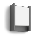 Philips Arbour antracit LED kültéri fali lámpa, 4000K, 1x6W, 1646093P3