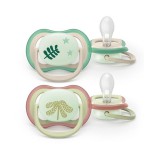 Philips AVENT játszócumi Ultra Air éjszakai mintás 6-18hó lányos 2db