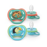 Philips AVENT játszócumi Ultra Air tigris 6-18hó fiús 2db