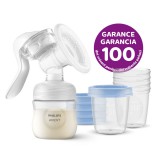 Philips AVENT Kézi mellszívó + VIA 180 ml 5 db