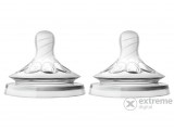 Philips Avent Natural SCF042/27 2 x lassú folyású, 2 lyukú pótcumi 2lyukú 1h+