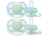 Philips Avent SCF376/11 éjszakai cumi 0-6h, 2db, kék