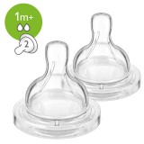Philips AVENT SCF632/27 Classic szilikon etetőcumi 2 lyukú, 1 hó+